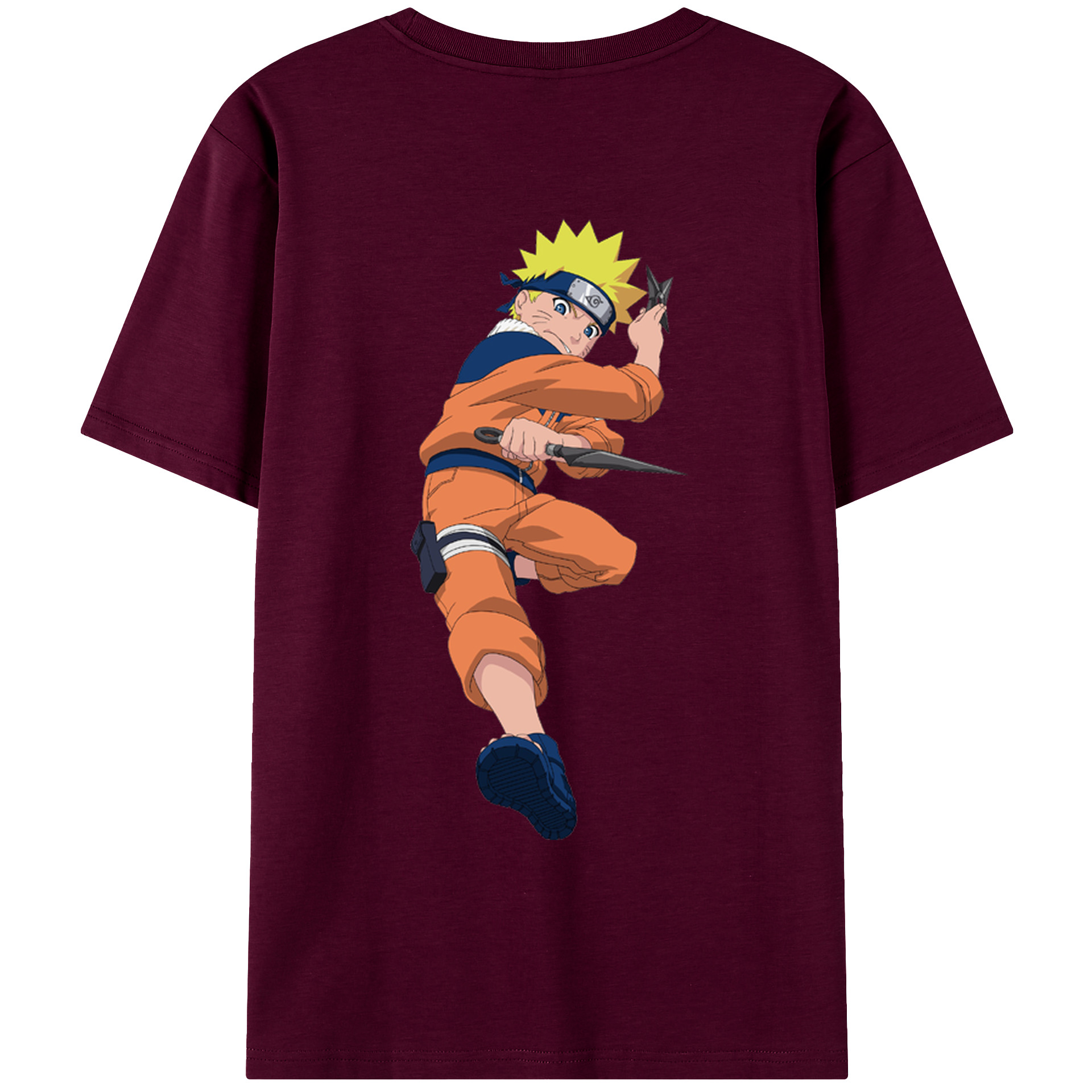 （画像用） NARUTO -ナルト- うずまき ナルト Uzumaki Naruto レディース半袖Tシャツ(バックプリント)